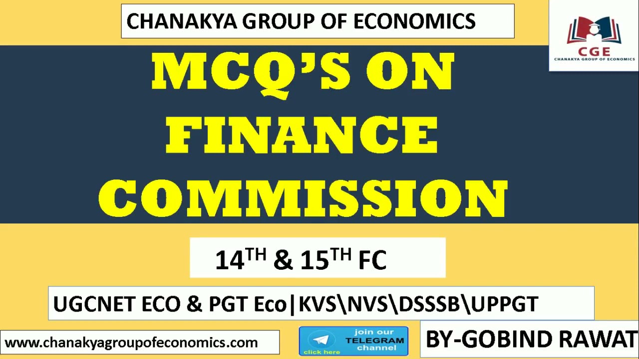 MCQ's on Finance Commission|14th & 15th FC|By Gobind Rawat