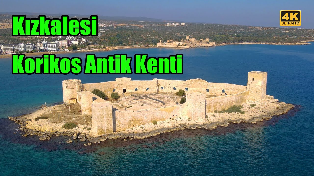 Havadan Erdemli Kız Kalesi ve Korikos Antik Kenti