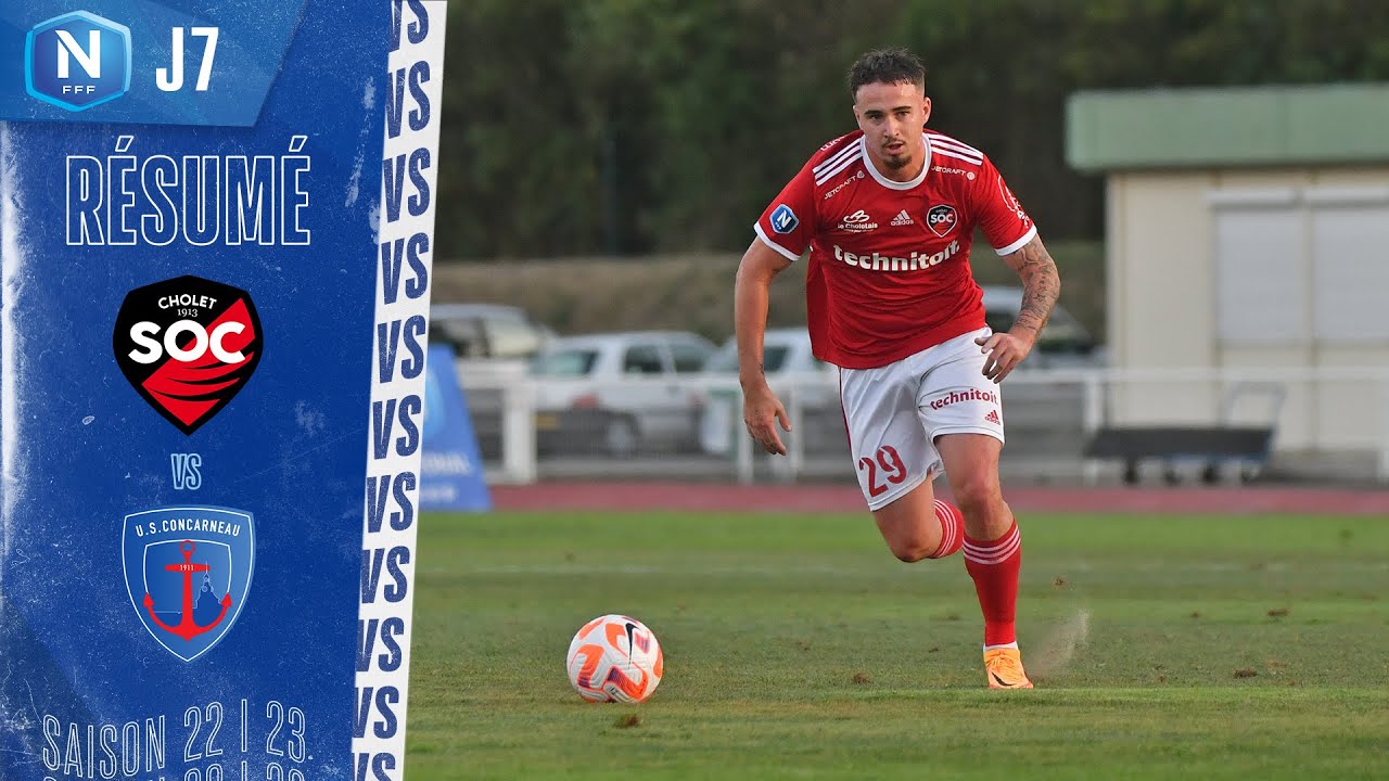J7 | SO Cholet - US Concarneau (1-1), le résumé | Championnat national FFF 2022-2023