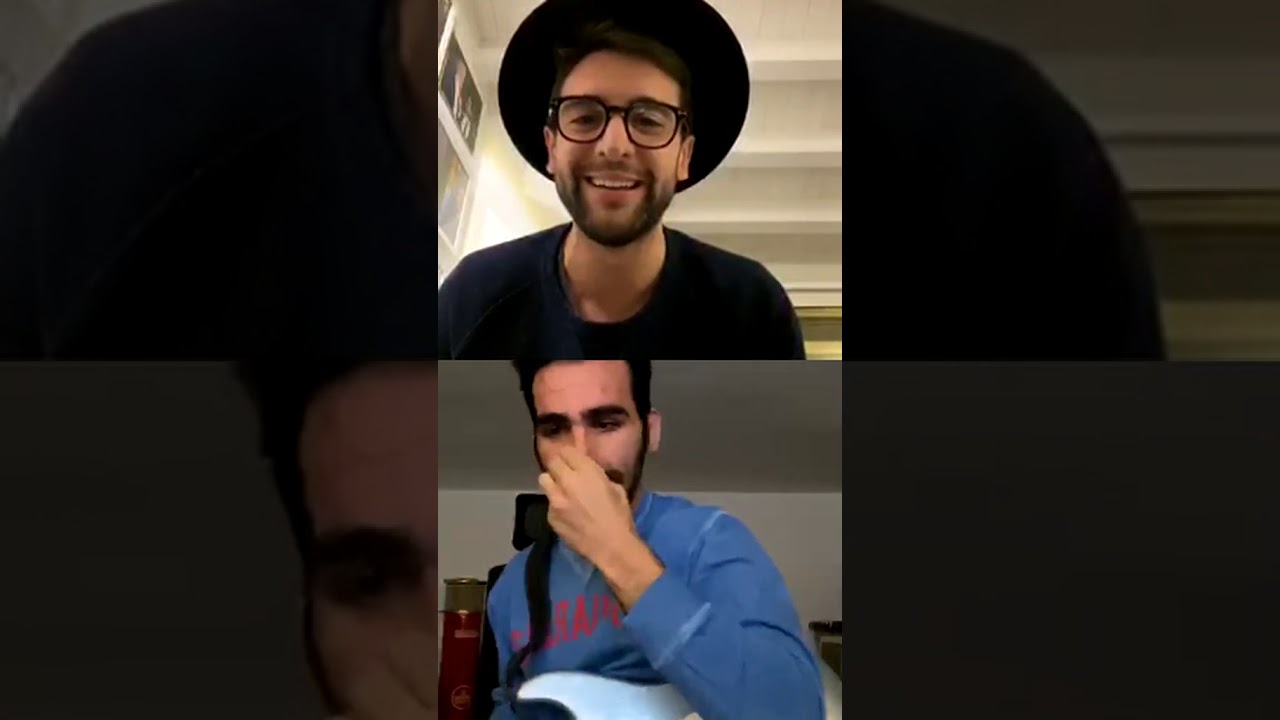Piero Barone e Ignazio Boschetto in diretta su Instagram il 29/03/2020
