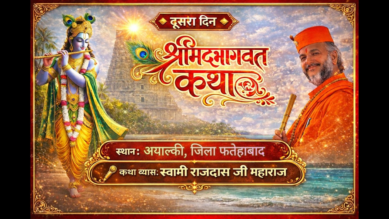 🔴श्री मद भागवत कथा ज्ञान यज्ञ अयाल्की फतेहाबाद से लाइव