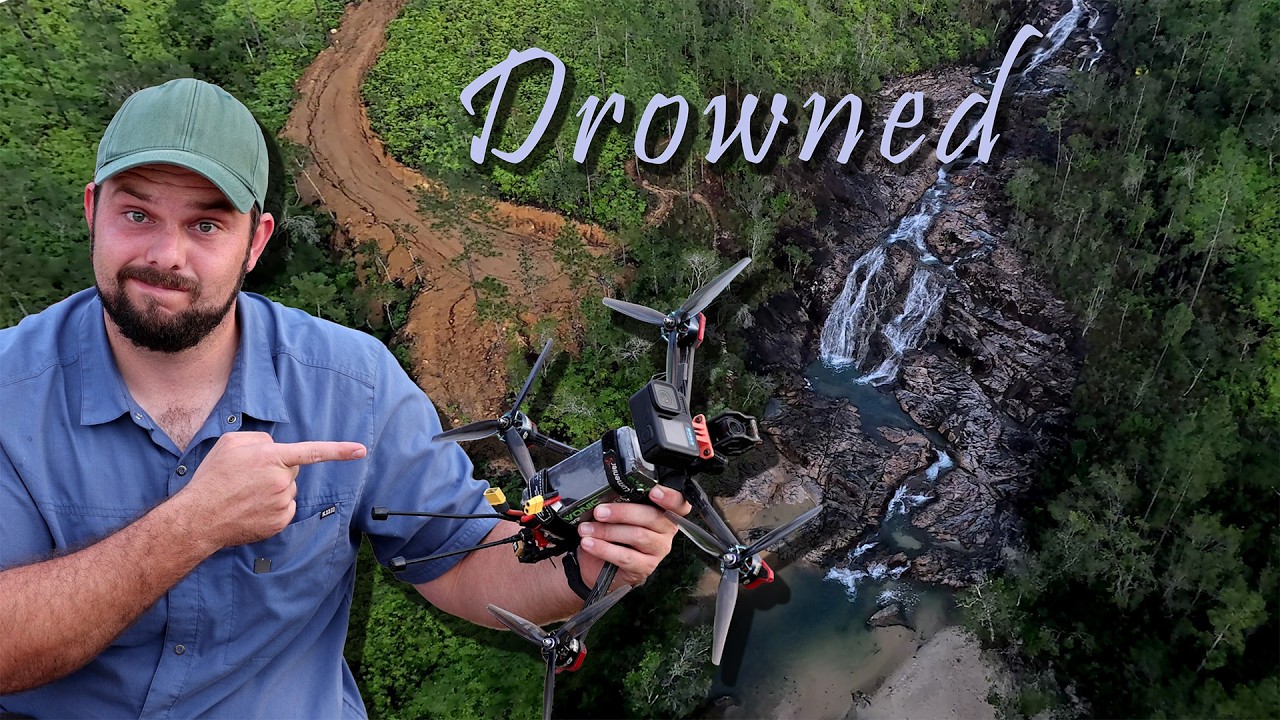 I crashed my drone in a creek