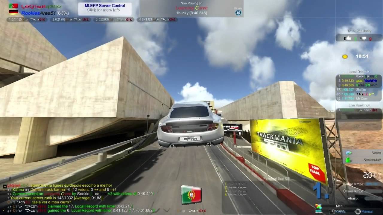 tm2 canyon : gameplay by Es² Andre map : learning curve