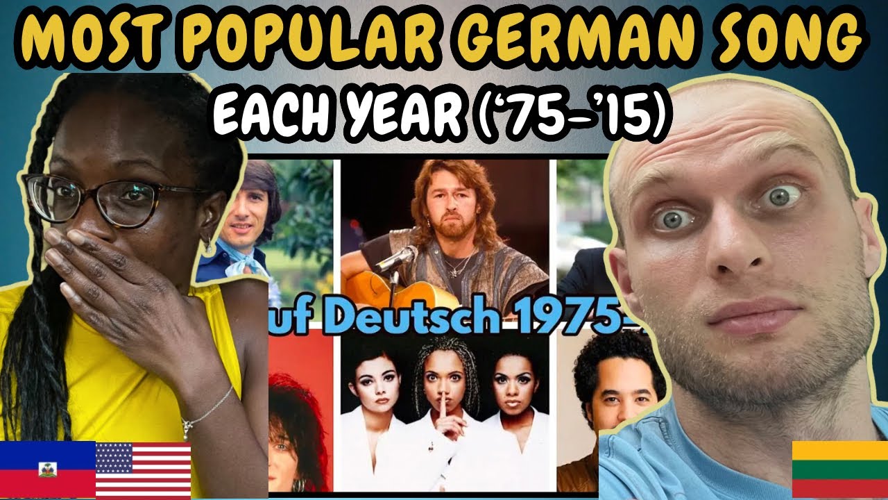 REACTION TO Most Popular Song in German Each Year 1975-2015 | FIRST TIME WATCHING