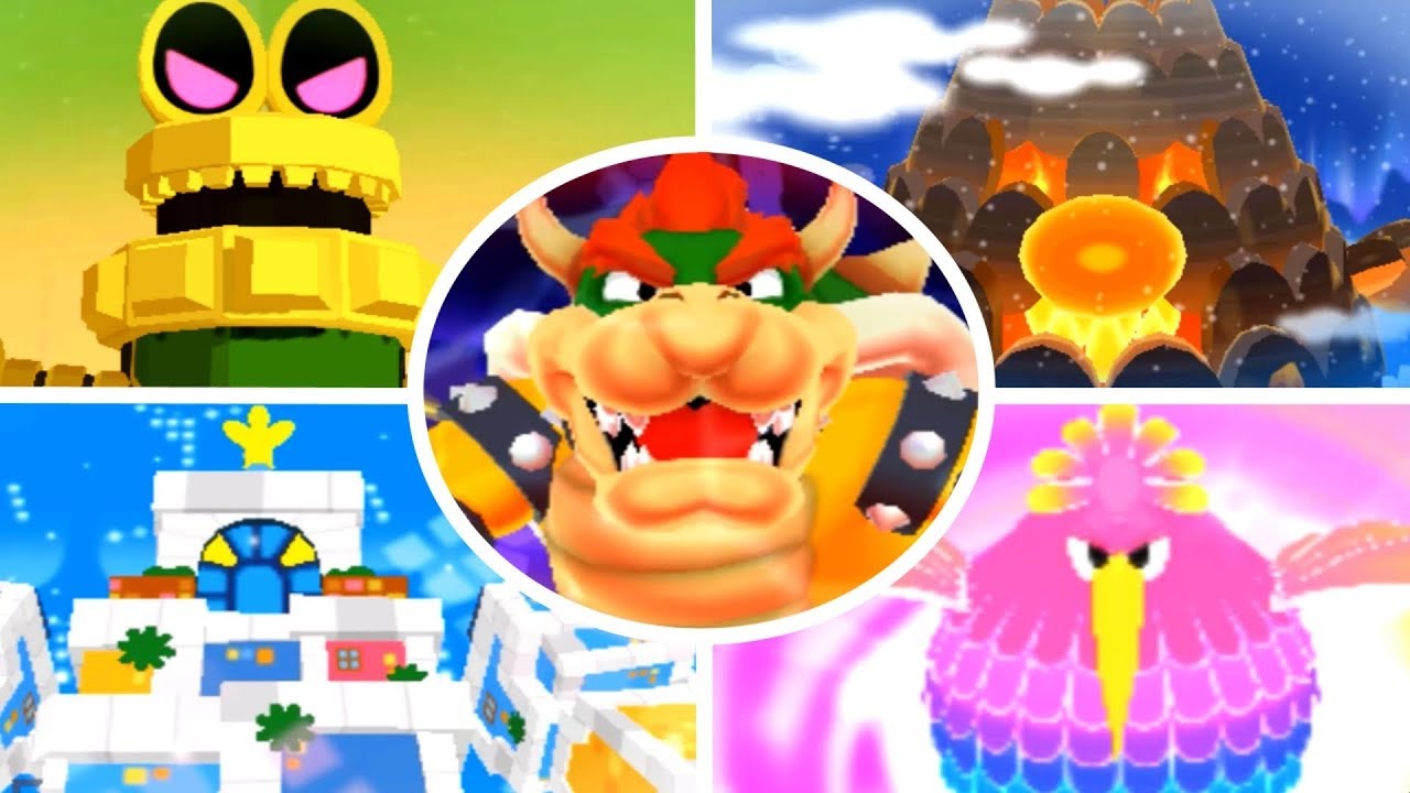 Mario & Luigi: Dream Team - All Giant Bosses (No Damage)