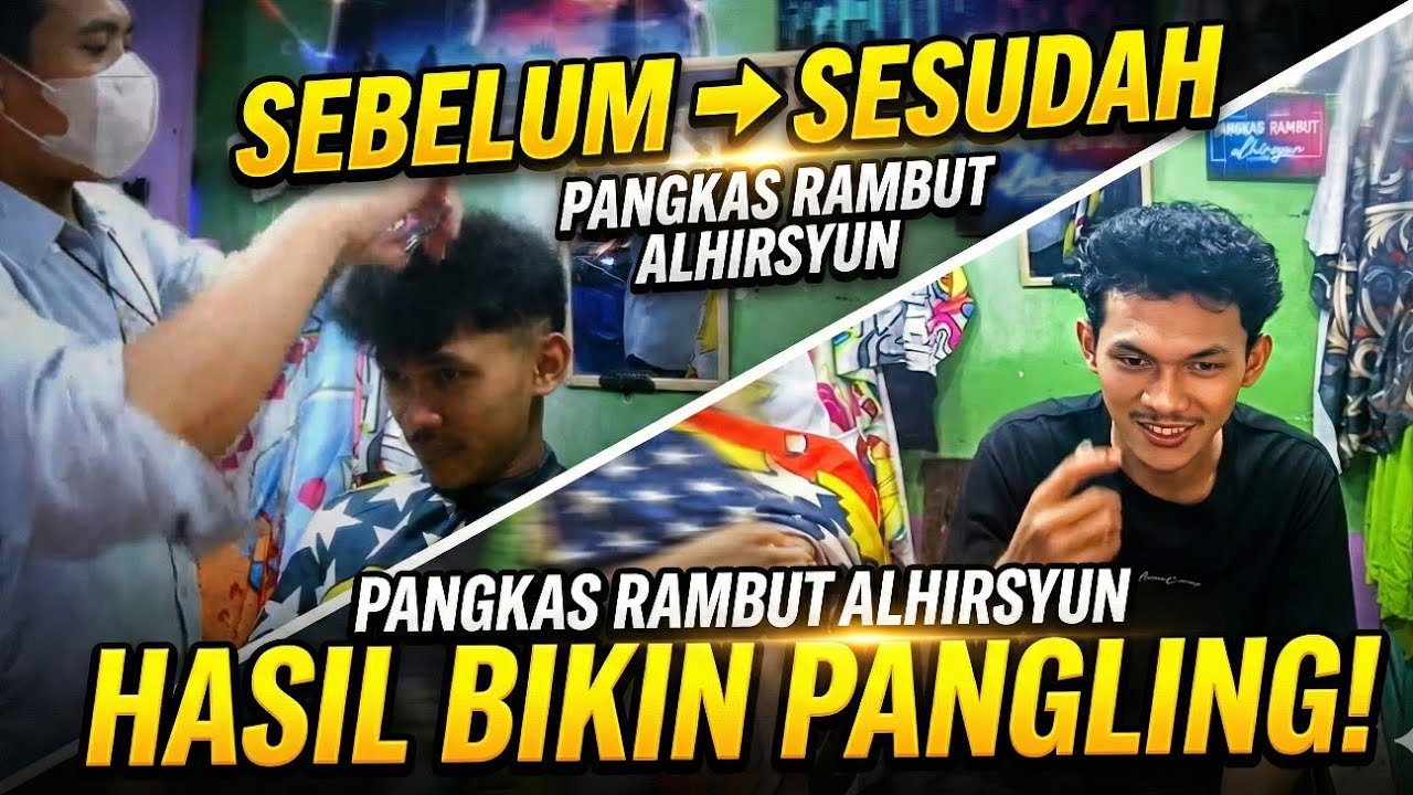 Pangkas Rambut Al-Hirsyun ✂️ Barbershop 24 Jam Batu Ceper | Depan PT Cussons