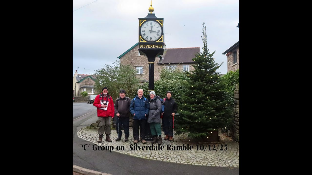 Sefton Road ramblers C Group on Silverdale ramble 10 12 25