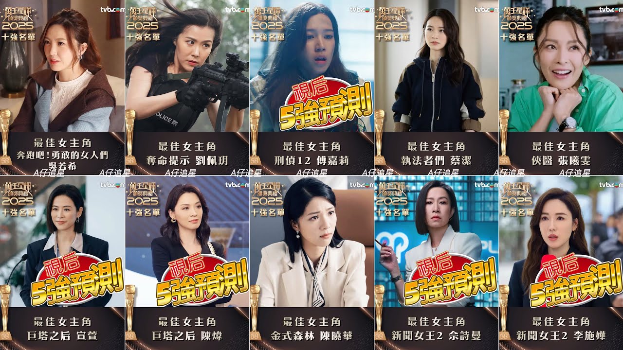 【A仔追星】《萬千星輝頒獎典禮》「視后」獎項預測/佘詩曼衝四屆視后/宣萱能否挑戰佘詩曼？會否出席頒獎禮？/李施嬅實力不俗，但對手太強/傅嘉莉能否以黑馬姿態爆冷？/五強預測：傅嘉莉宣萱陳煒佘詩曼李施嬅