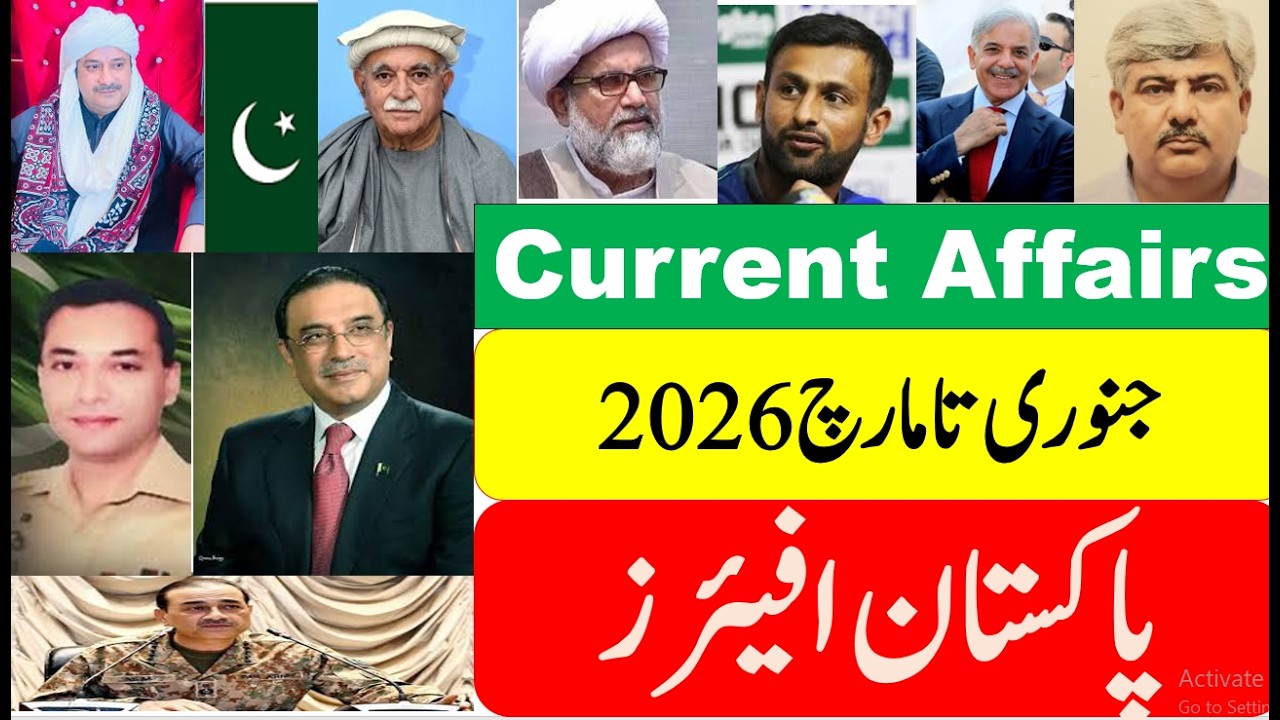 Complete Pakistan Current Affairs from January to March 2026