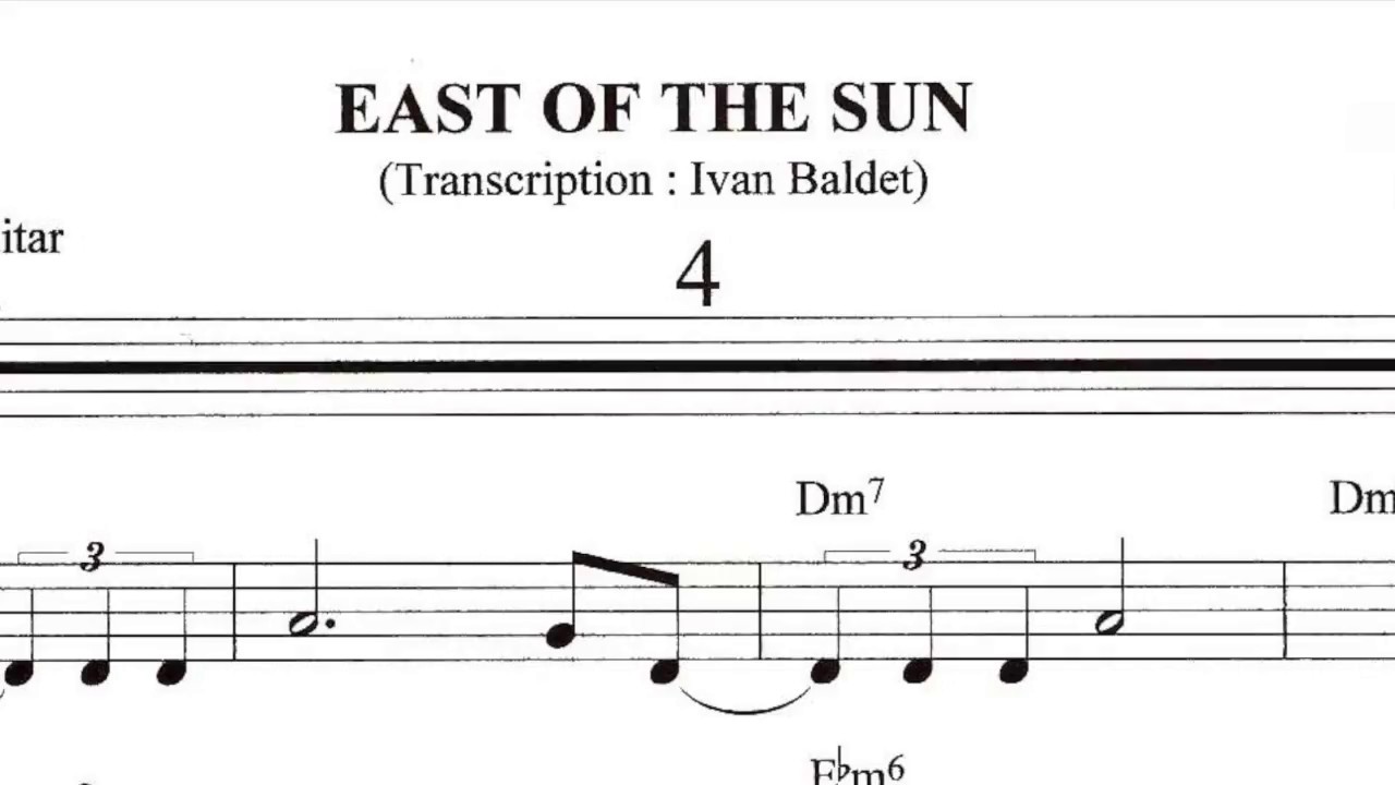 Scott Hamilton plays : East Of The Sun (Solo Transcription)