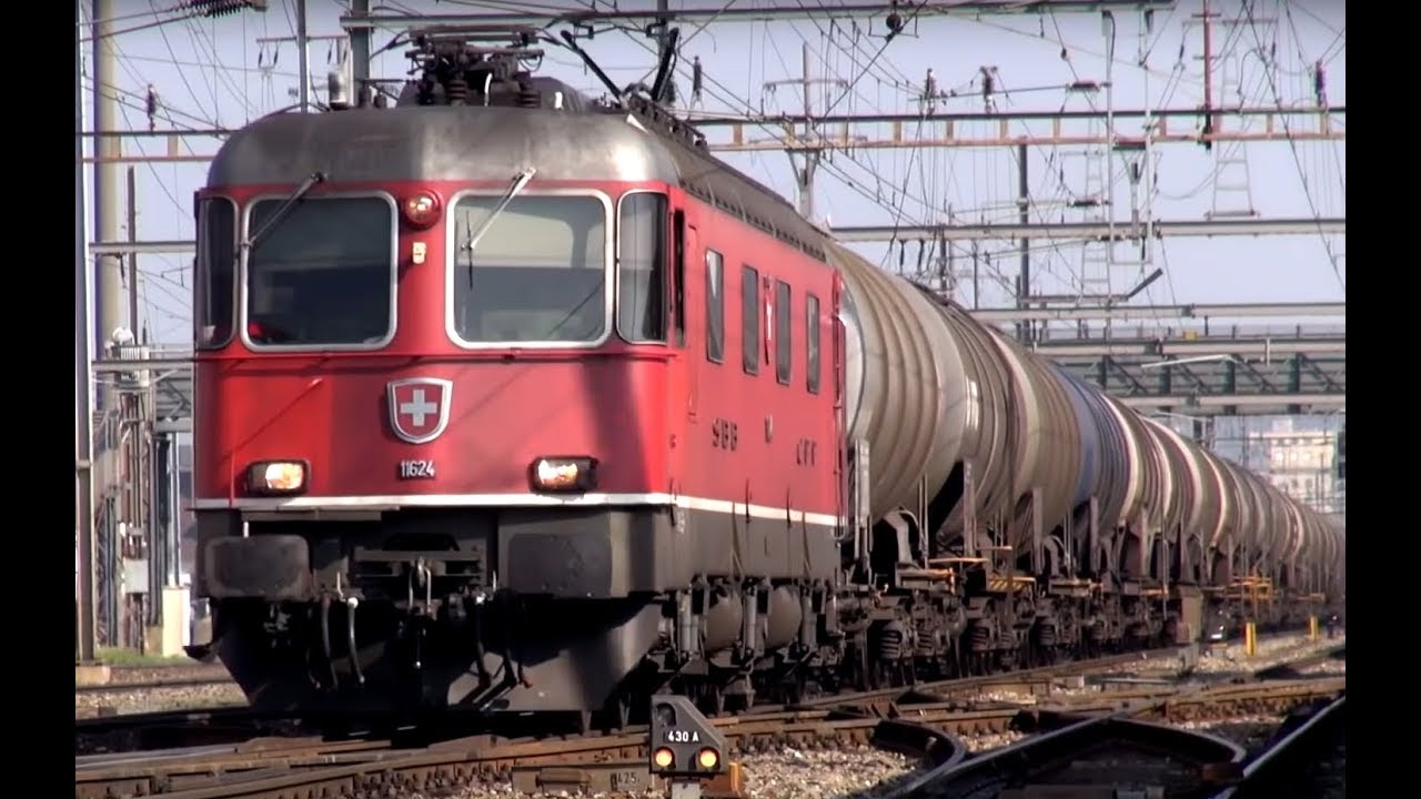 Zug um Zug - Viele Güterzüge in der Schweiz -Trains In Switzerland
