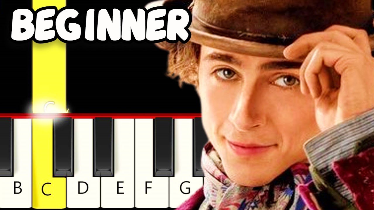 Pure Imagination - From Wonka - Slow and Easy Piano Tutorial - Beginner