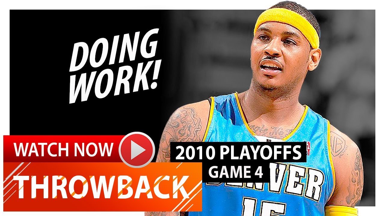 Throwback: Carmelo Anthony Full Game 4 Highlights vs Jazz (2010 Playoffs) - 39 Pts, 11 Reb