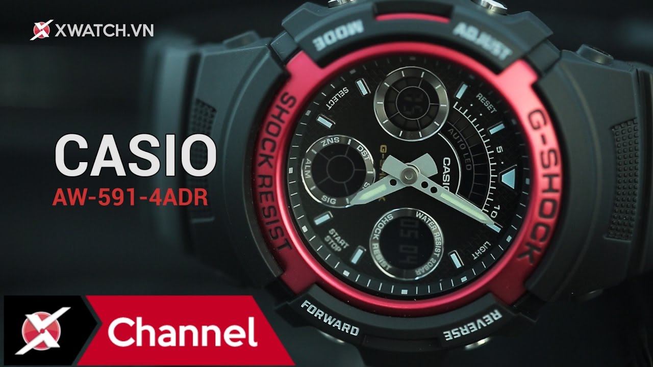 Đồng hồ Casio G-Shock AW-591-4ADR: Cá tính và mạnh mẽ