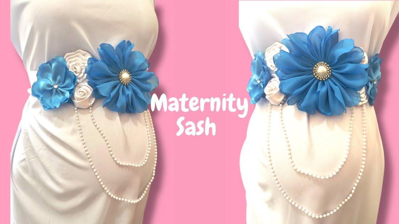 Cinto de maternidad / HOW TO MAKE A SASH MATERNITY /  BABY SHOWER MOMMY SASH