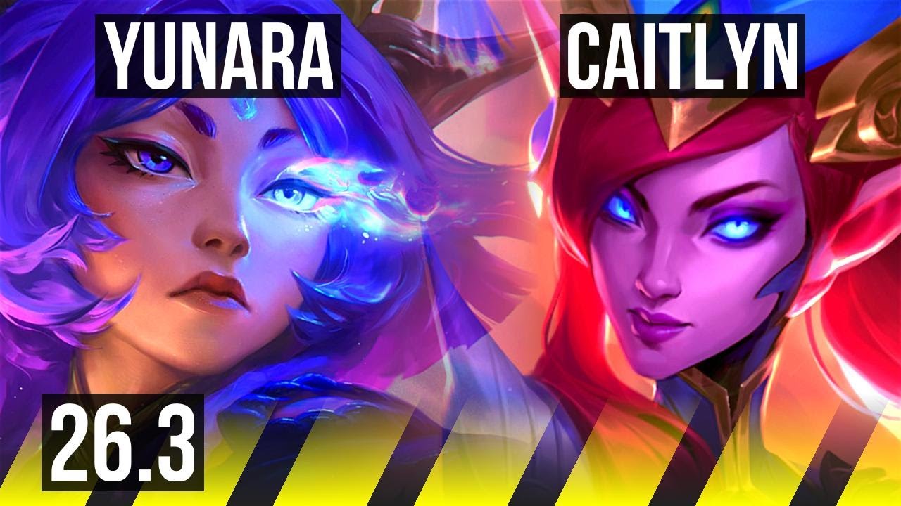 YUNARA & Braum vs CAITLYN & Thresh (ADC) | Good KDA: 14/1/8 | EUW Master | 26.3