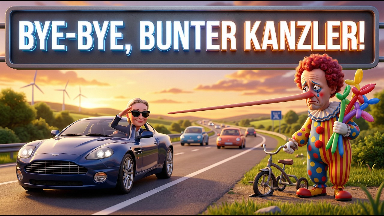 BYE-BYE BUNTER KANZLER! 👋🤡 Alice Weidel auf der &Uuml;berholspur der Vernunft | Satire-Hymne 2026
