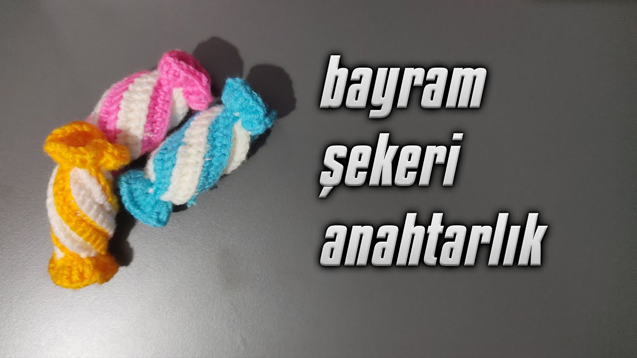 Bayram Şekeri | Şeker Anahtarlık - Magnet Yapımı | How to Make Candy Keychain?