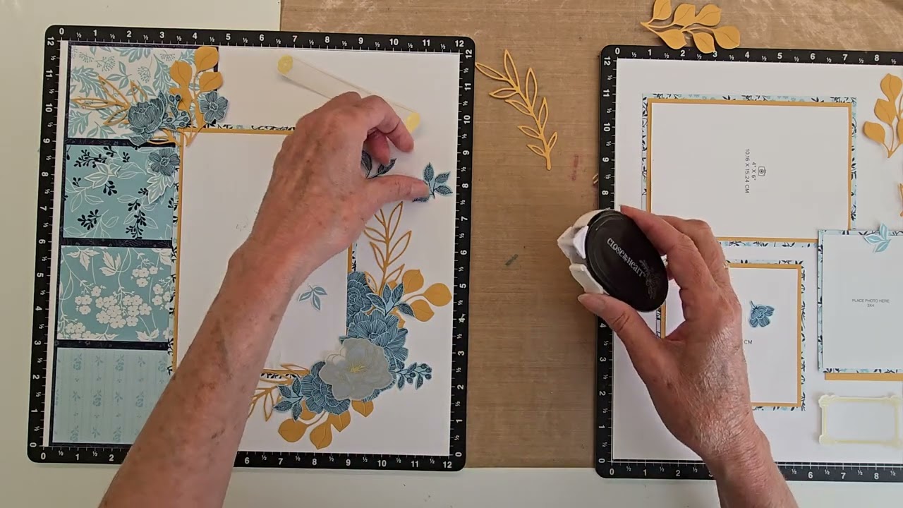 Floral Clusters - step by step instructions using True Blue Florals
