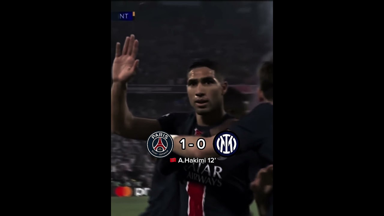 PSG vs Inter 💀🔥 #football #shorts #viral #capcut #edit #championsleague #tiktok #psg #inter #goat