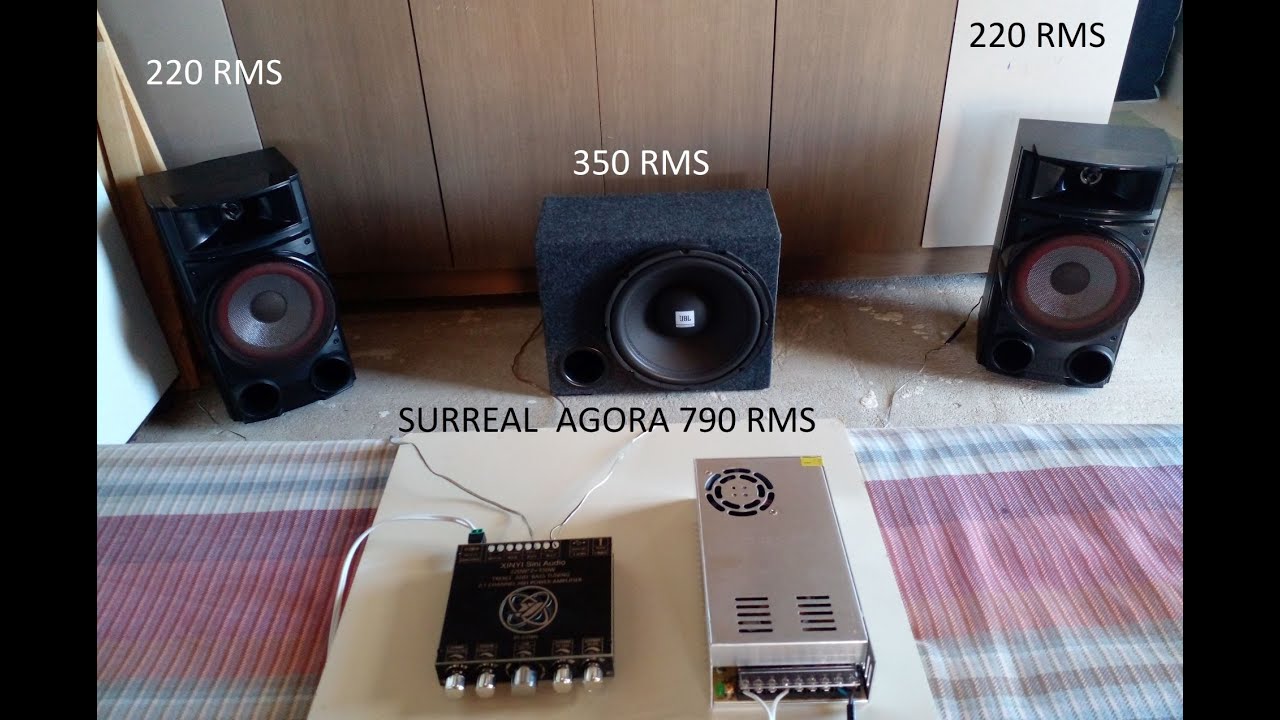 Amplificador XY-S350H Liberando 790 RMS Total