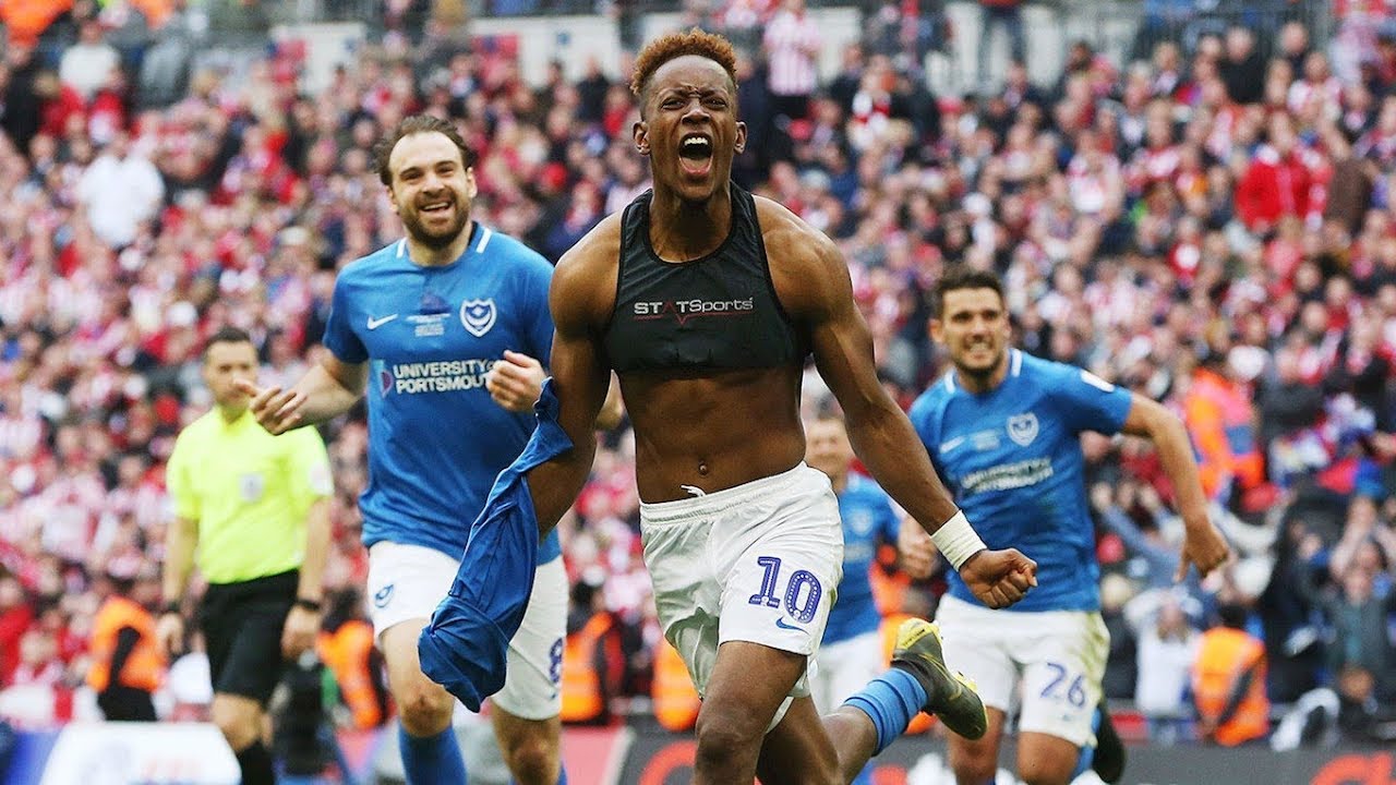 Jamal Lowe Wembley Goal with Titanic Music (Checkatrade Final Portsmouth v Sunderland)