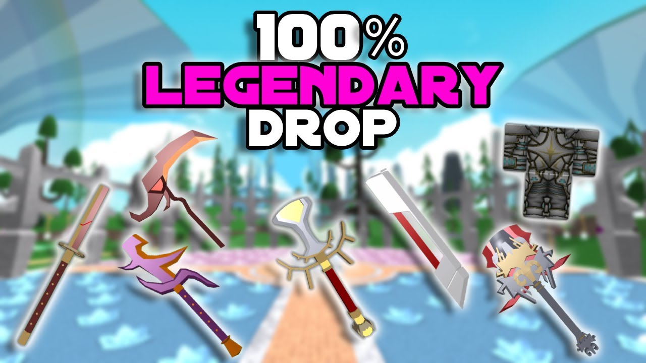 all the LEGENDARY drops i got in 3 days... || ROBLOX SwordBurst 2