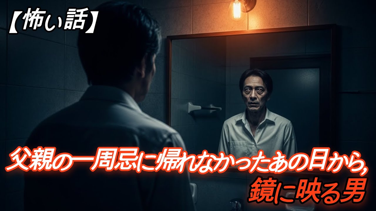 【怪談朗読】それは君だ - 父親の一周忌に帰れなかったあの日から、鏡に映る男 【オーディオブック】【寝る前に聴く話】