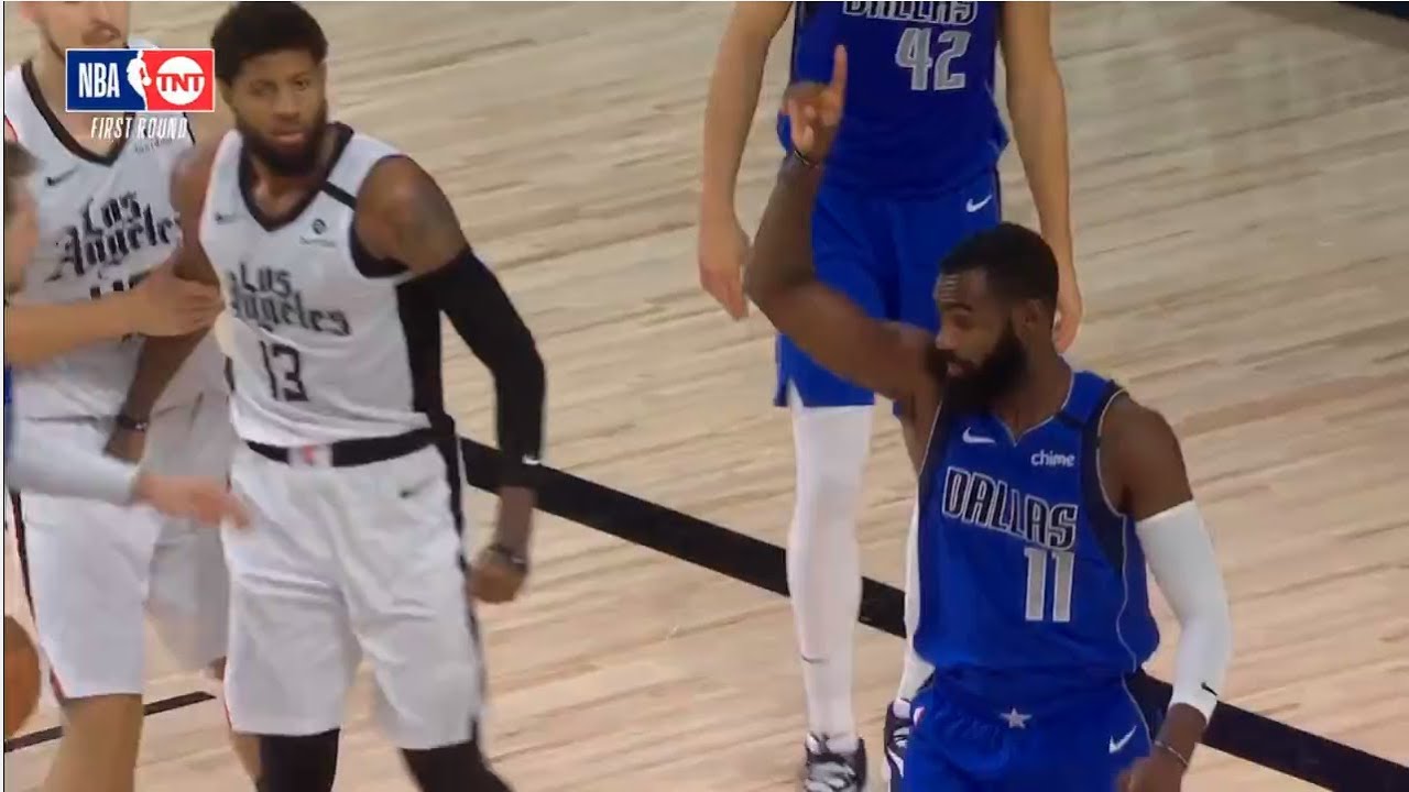 Tim Hardaway Jr. slap in the face Paul George - Clippers vs Mavericks - Game 5
