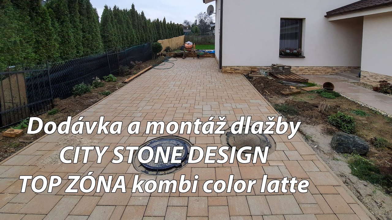 Príjazdová cesta a parkovisko - dlažba CITY STONE DESIGN - TOP ZÓNA kombi color latte