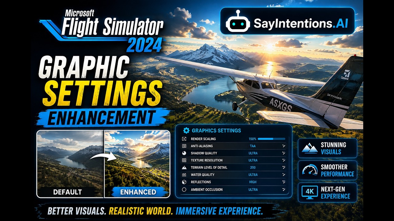 MSFS 2024 Graphics Settings &ndash; Make Your Simulator Look AMAZING! ✈️ | Best Settings for Better FPS