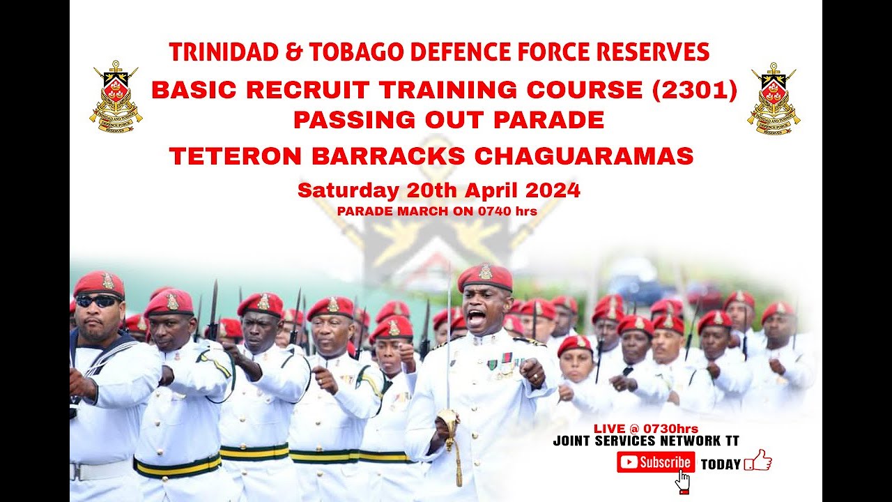 T&T Defence Force Reserves PASSING OUT PARADE INTAKE 2301 (TTDFR) 2024.