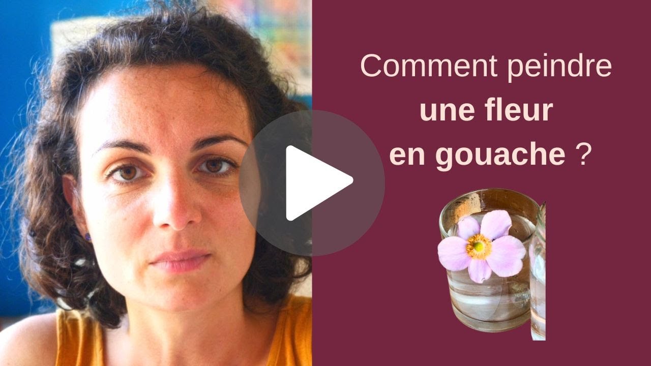 Comment peindre une fleur en gouache ?