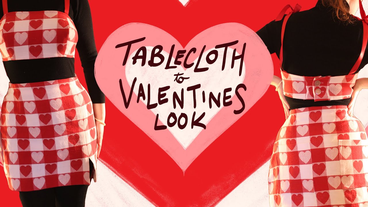 Can I Make a Cute Valentines Day Outfit from a Tablecloth?