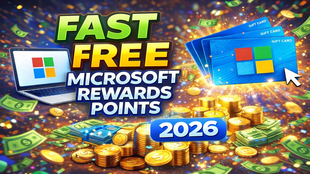 How to Get Microsoft Rewards Points Fast 💻 FREE Microsoft Rewards Points (2026)