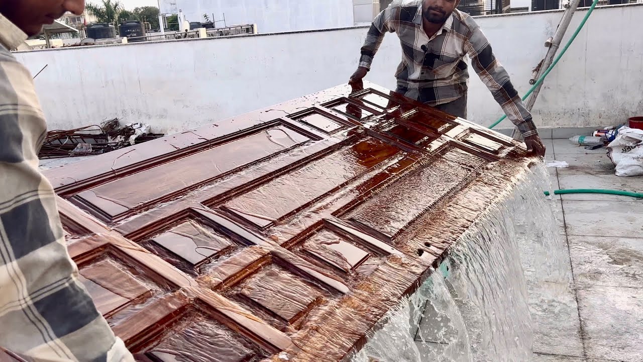 How to सागौन के दरवाजे को पॉलिश Asian Pu Polish Teak Wood l PU Emporio Luxury Polish High Gloss 2024