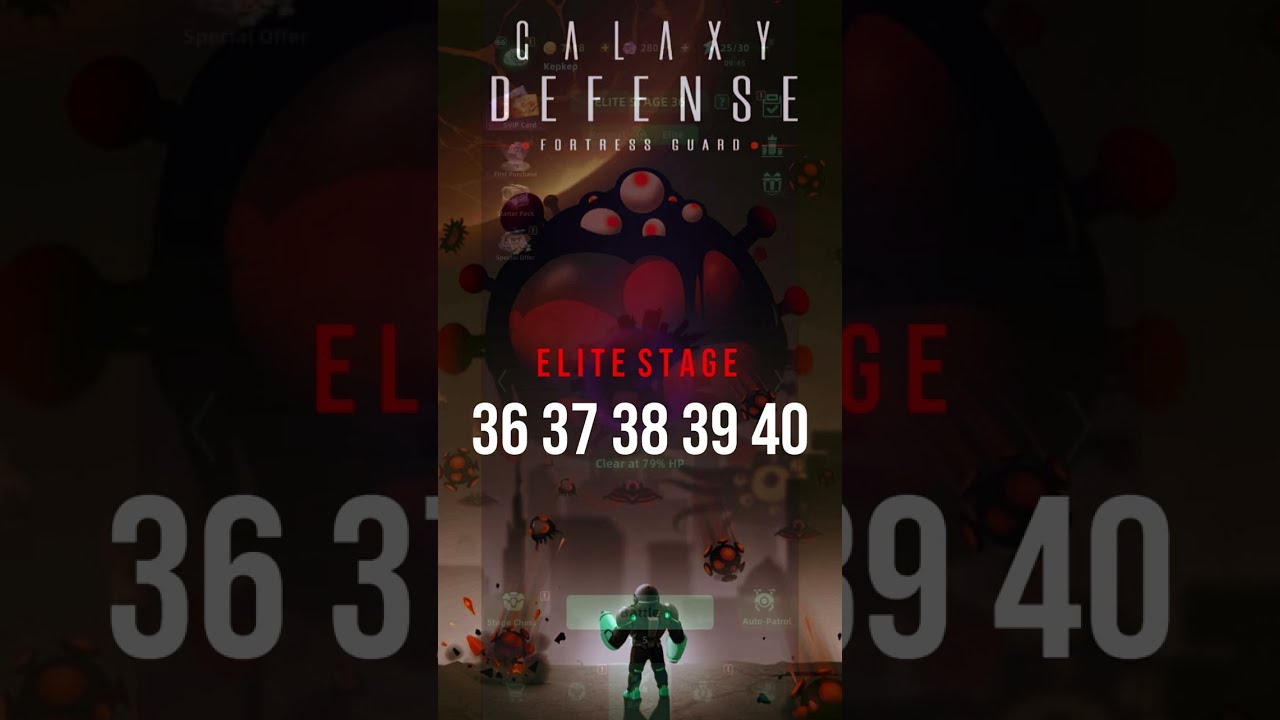 Galaxy Defense Elite Stage 36 37 38 39 40