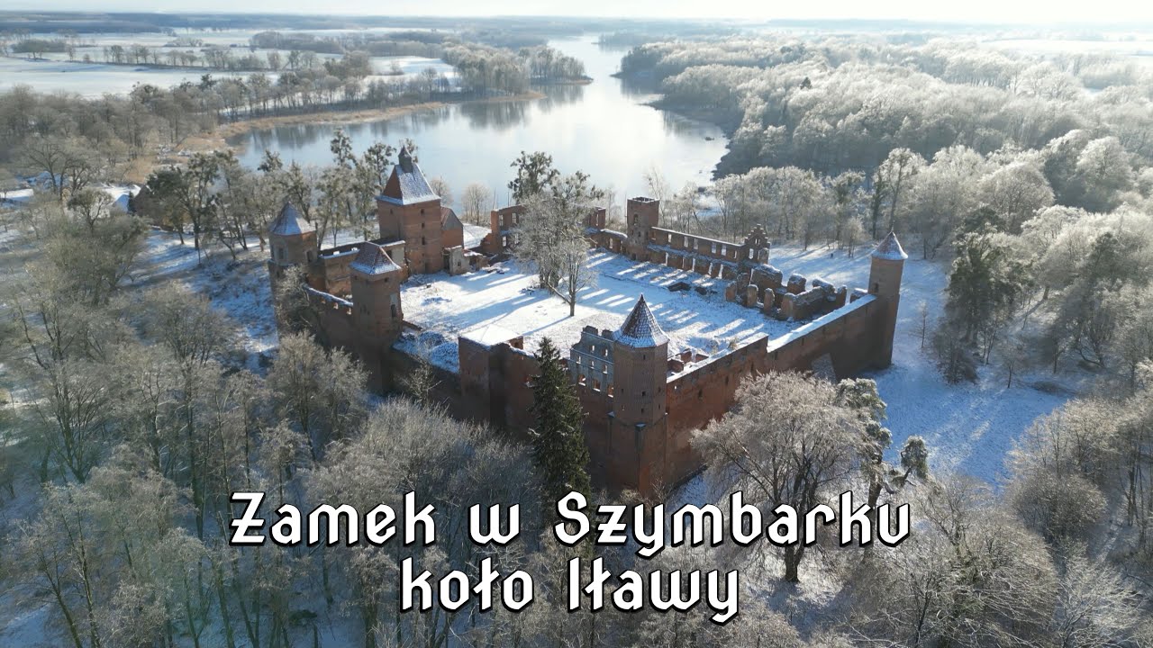 2025. Dron 4K. Zamek w Szymbarku koło Iławy