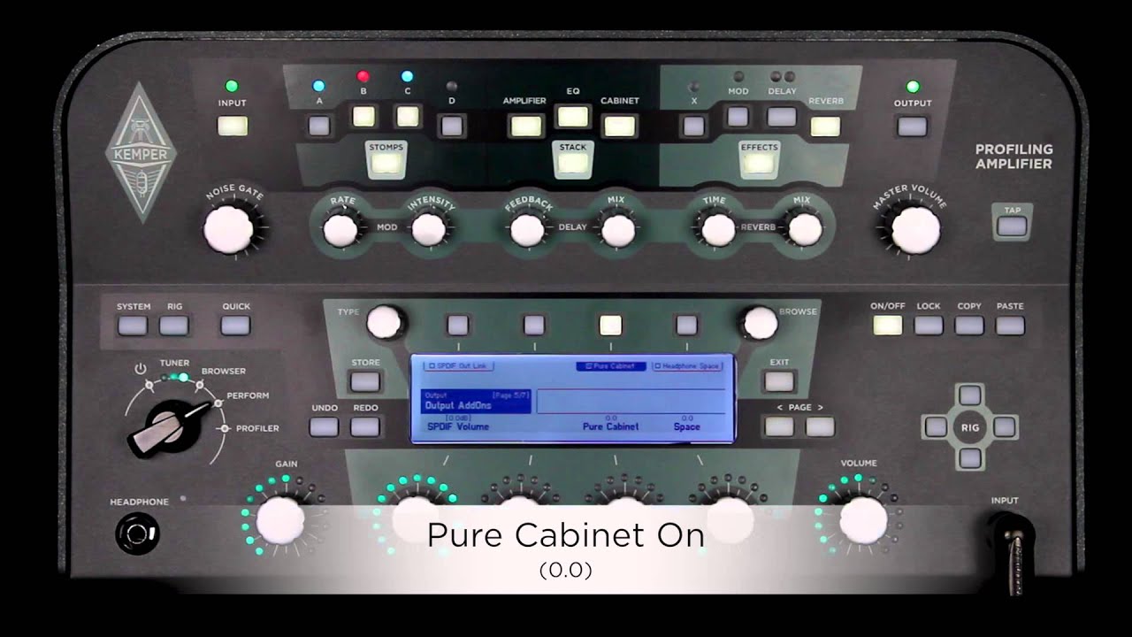 Kemper Profiler Tutorials - Pure Cabinet - german