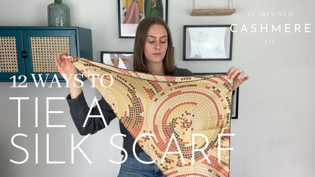 12 WAYS TO TIE A SILK SCARF! How to style your vintage silk scarf | Nearly New Cashmere