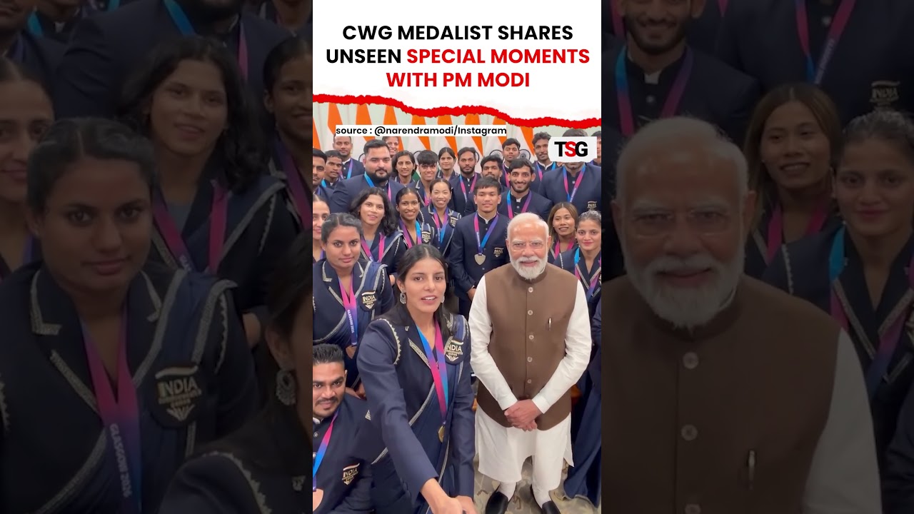 CWG MEDALLIST SHARES UNSEEN MOMENTS WITH PM MODI! #cwg2026 #shorts #pmmodi #commonwealthgames