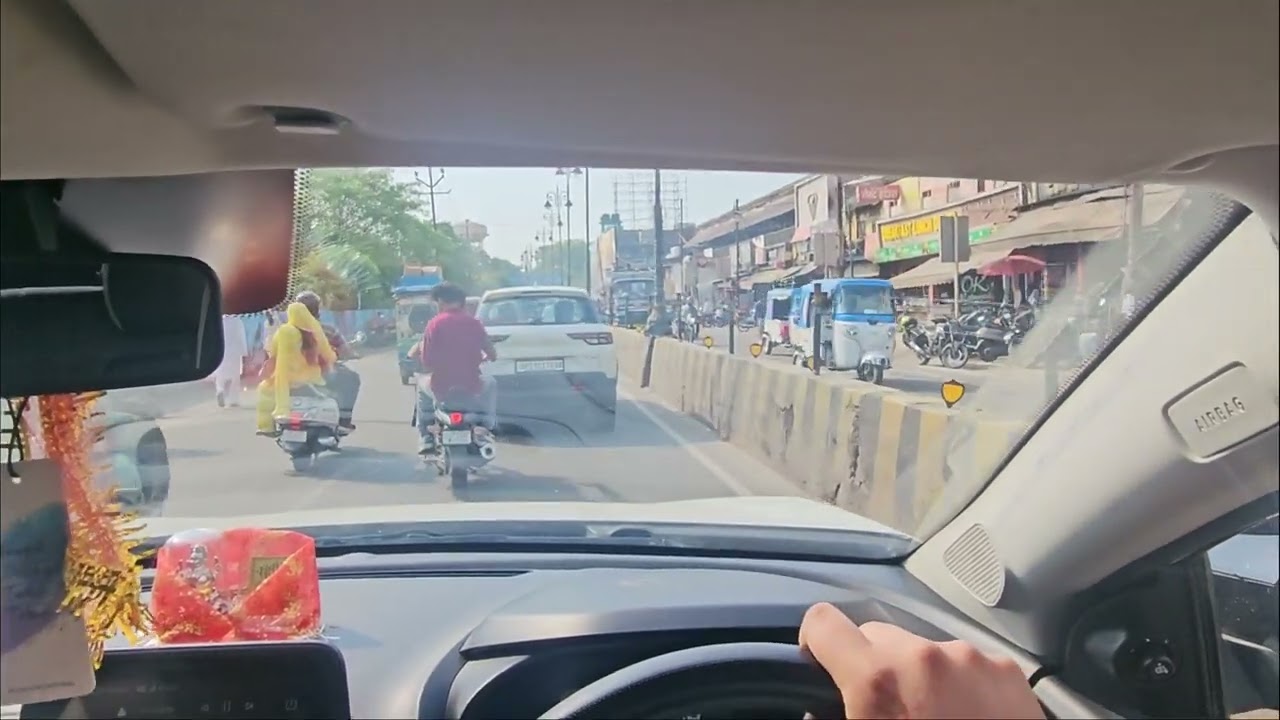 POV Car Drive | Driving in extreme indian traffic | No talking POV