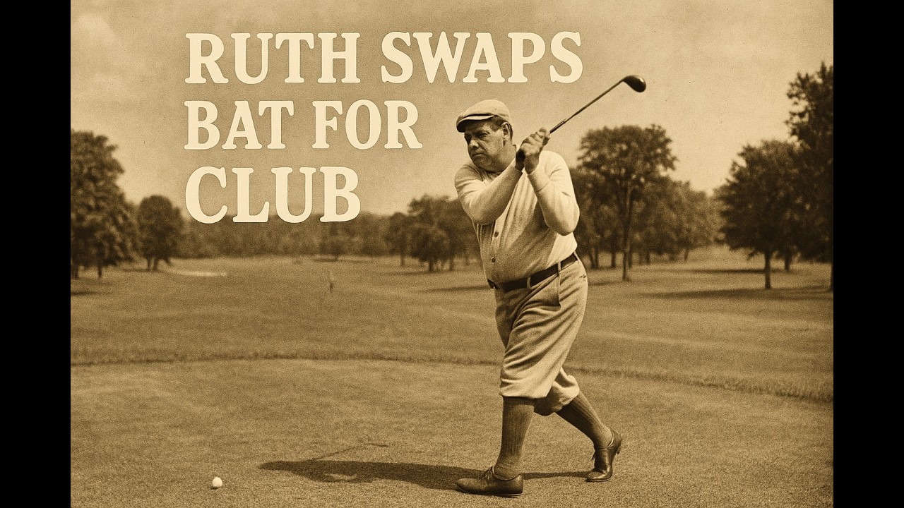Babe Ruth Swaps Bat for Golf Club in Florida! (1930s Newsreel) 🏌️&zwj;♂️⚾
