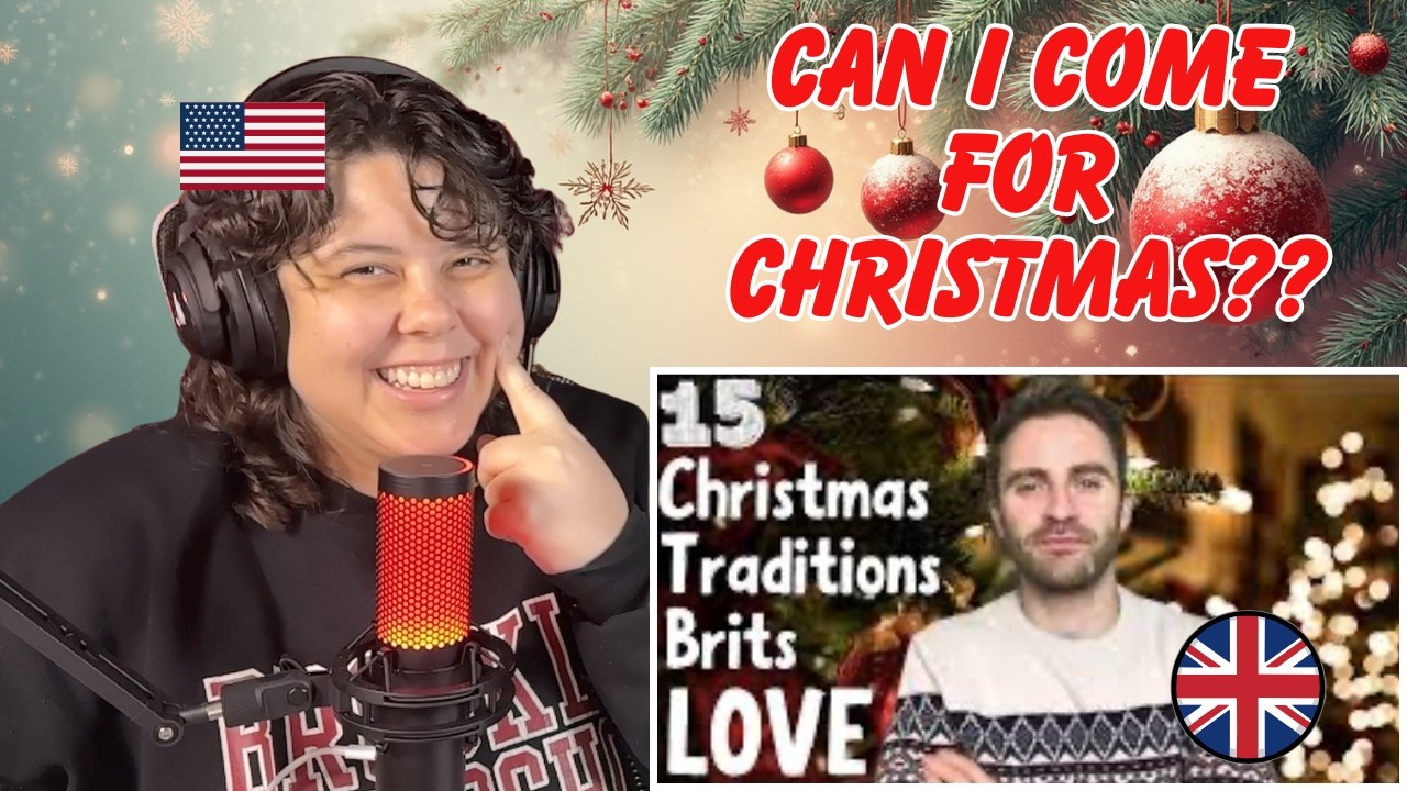 AMERICAN Reacts to 15 British Christmas Traditions 🇬🇧🎄 (Some Shocked Me!)