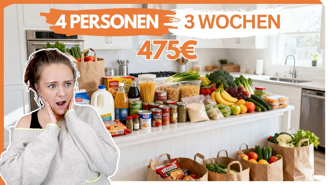 So viel kostet 3 Wochen Essen! 475€ Einkauf & kompletter Essensplan 💸🍲