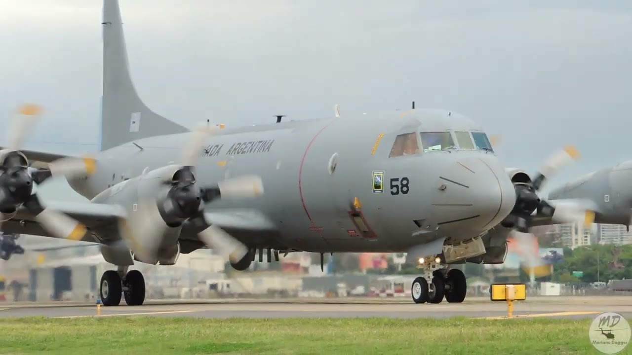 Despegue desde Aeroparque de los dos Nuevos P3C Orión de la Armada Argentina 
