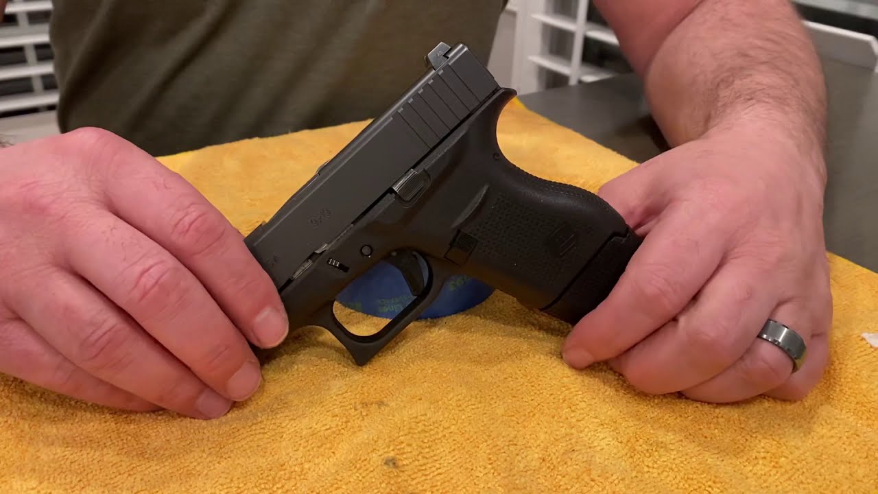 Glock G43 extended slide stop install