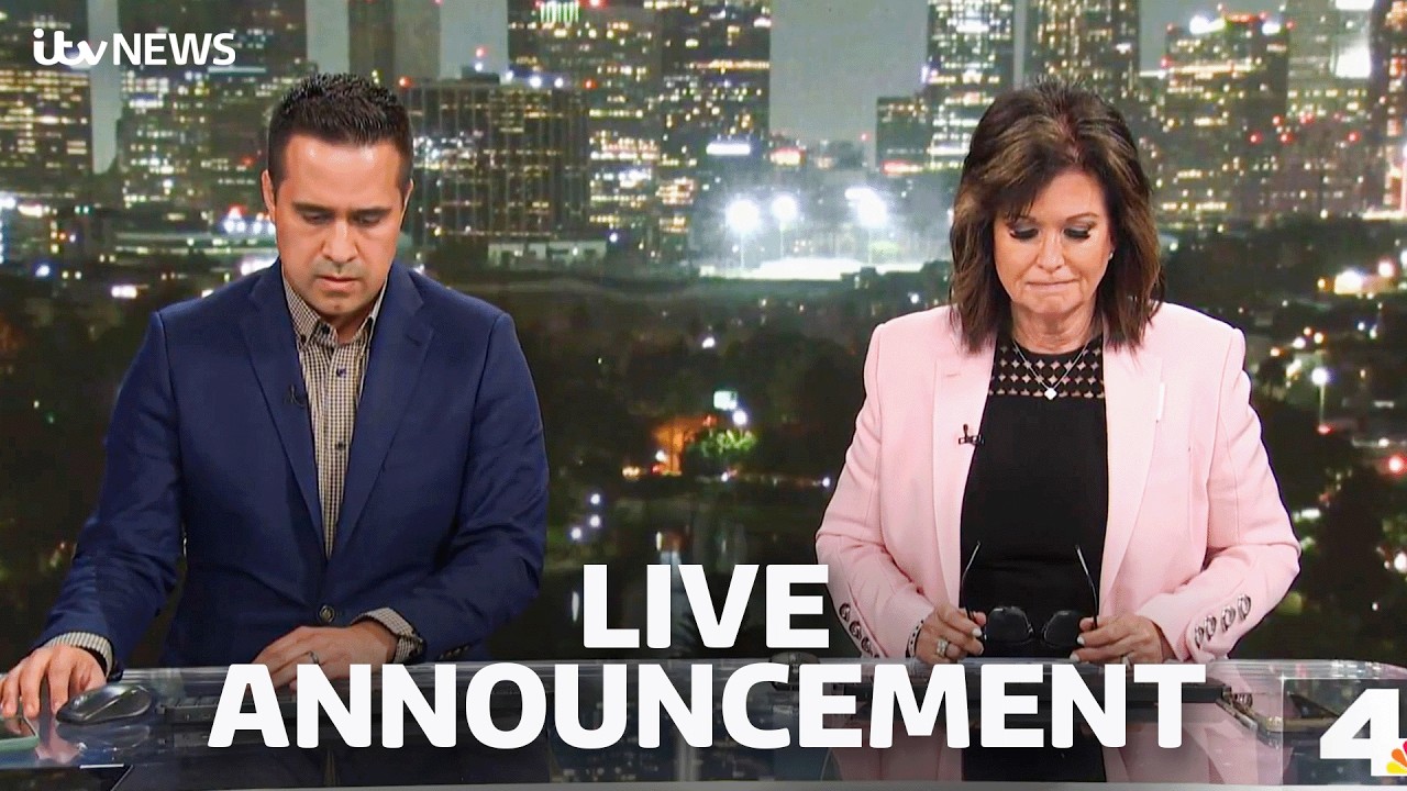 Watch the moment anchors announce death of colleagues in helicopter crash live on air
