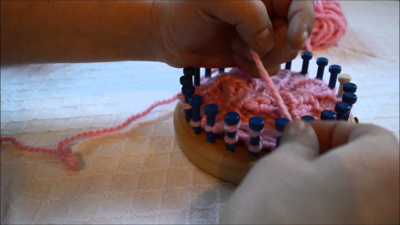 Loom Knit Short Row Heel For Slipper Socks