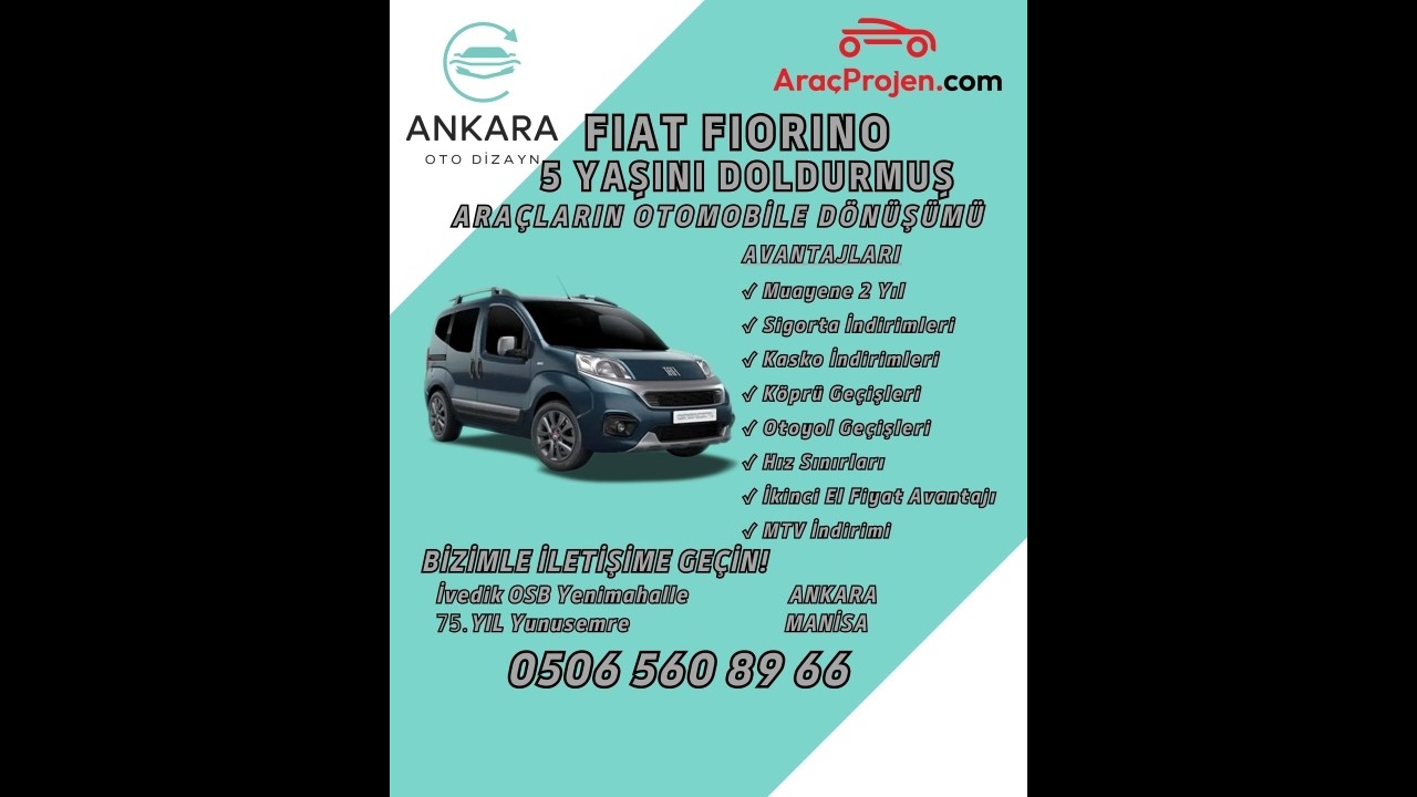 Araç Dönüşüm Merkezi - Otomobile Dönüşüm Projesi-Kamyonetten Otomobile-ANKARA OTO DİZAYN MÜHENDİSLİK